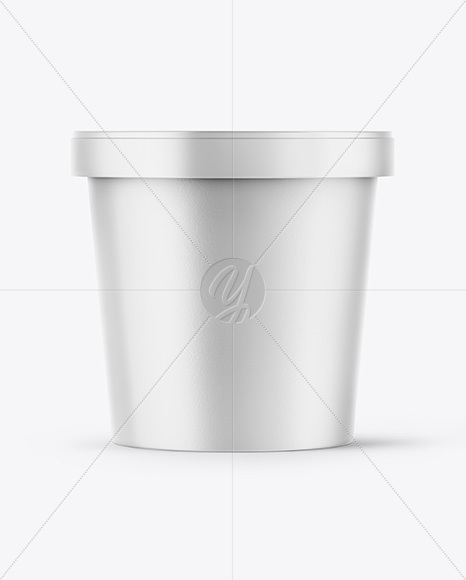 Matte Ice Cream Cup Mockup