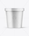 Matte Ice Cream Cup Mockup