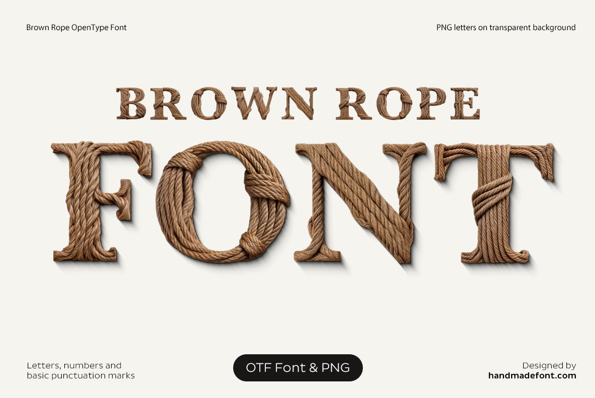 Brown Rope Font