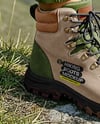 Pair of Hiking Boots on Woman's Legs Mockup