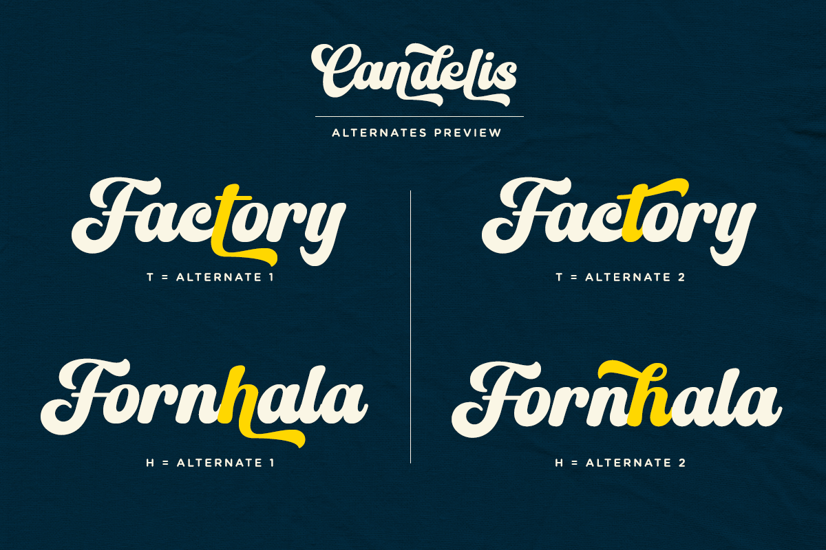 Candelis - Modern Script Font