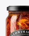 Clear Glass Jar with Sun Dried Tomatoes Mockup