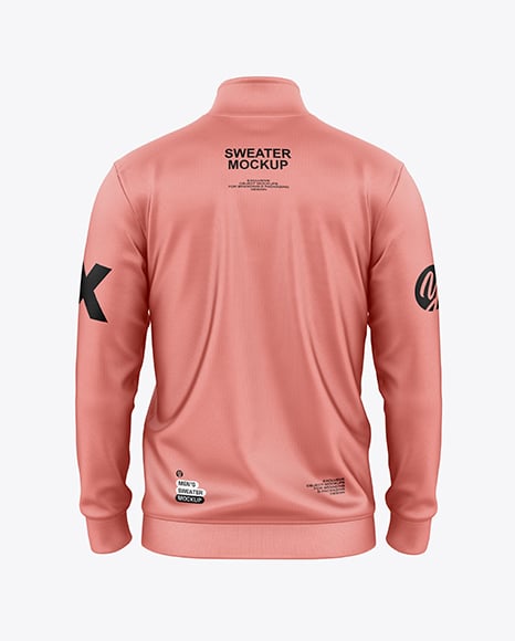 Zip Sweatshirt Mockup - Back View