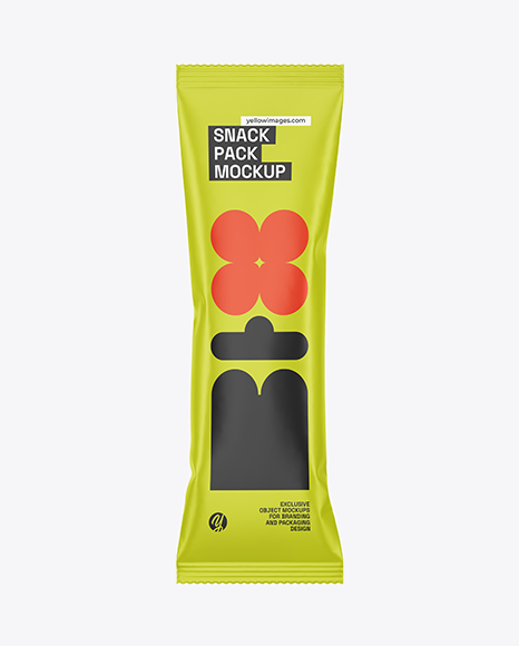 Matte Snack Pack Mockup - Cookie packaging mockup