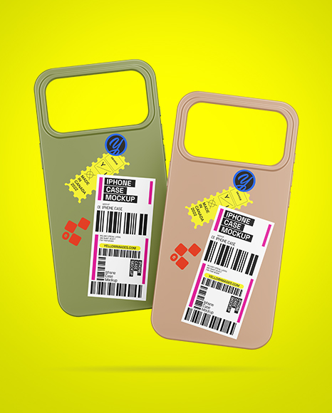 Two iPhone 17 Pro Cases Mockup