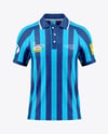Men's Heather Raglan Polo Shirt Mockup - Front View