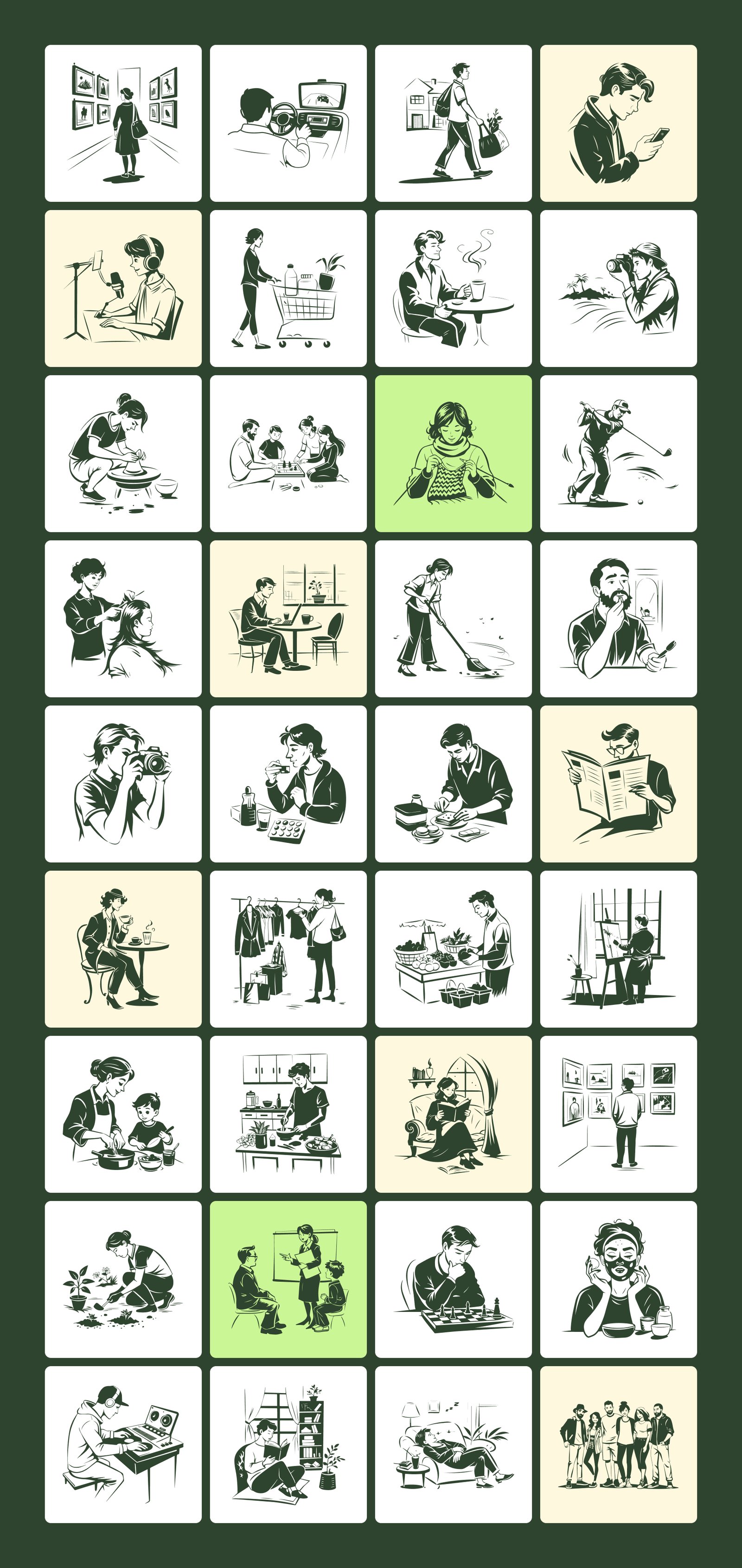 Hand Drawn Lifestyle Illustrations