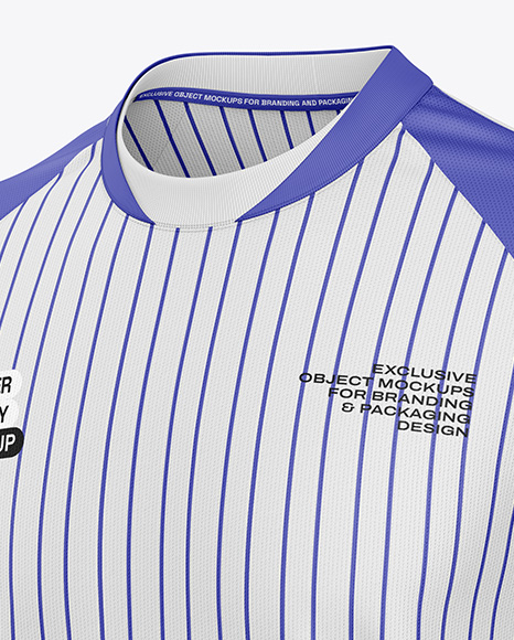 Soccer Jersey Mockup - Half Side View