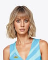 Woman Wearing Dress Mockup