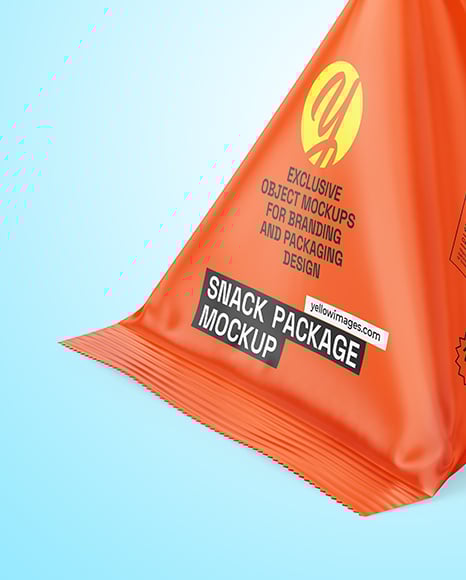 Matte Triangular Package Mockup