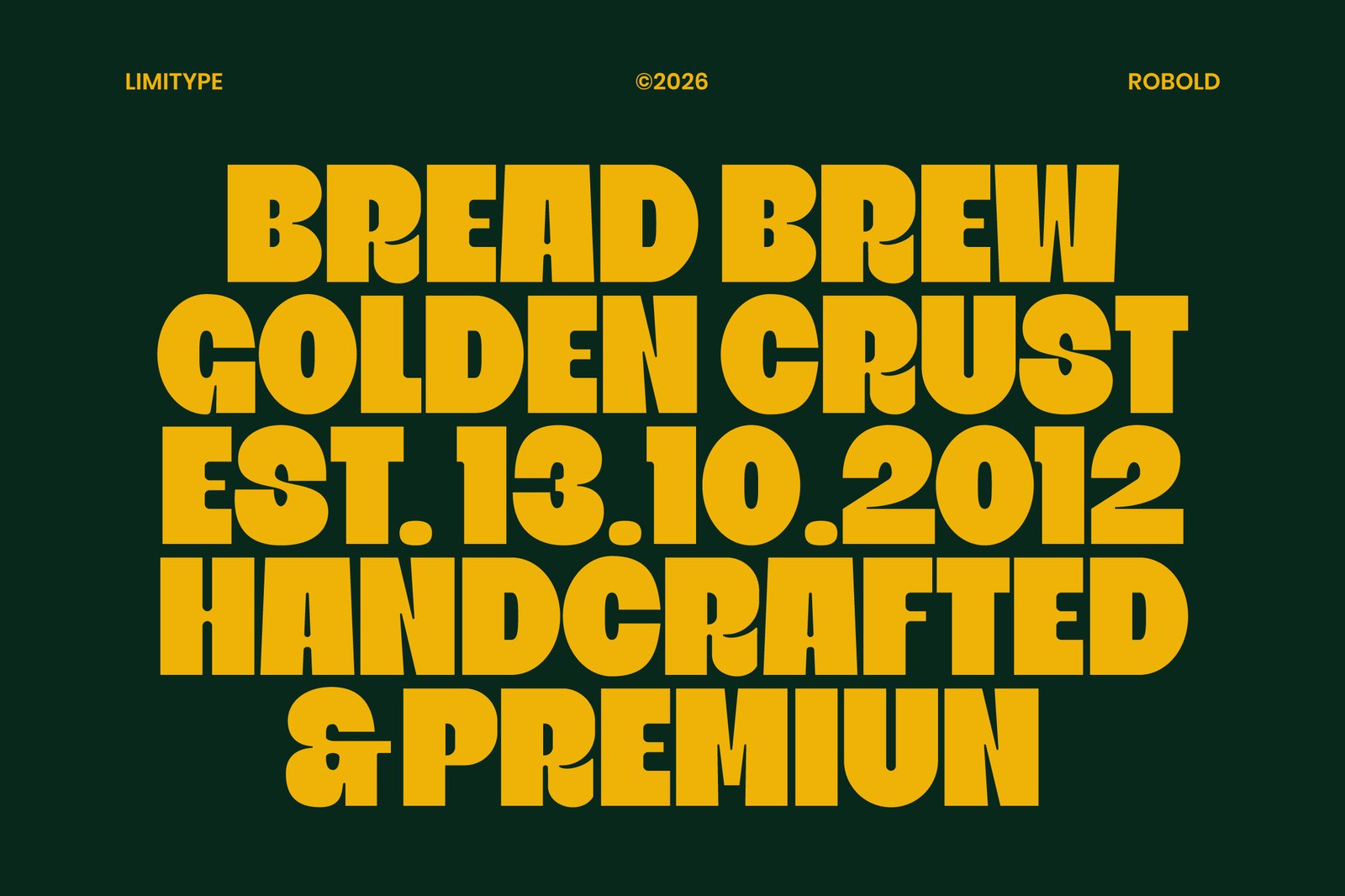 Robold - Bold Display Font