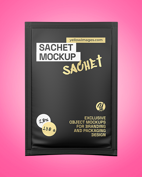 Matte Sachet Mockup