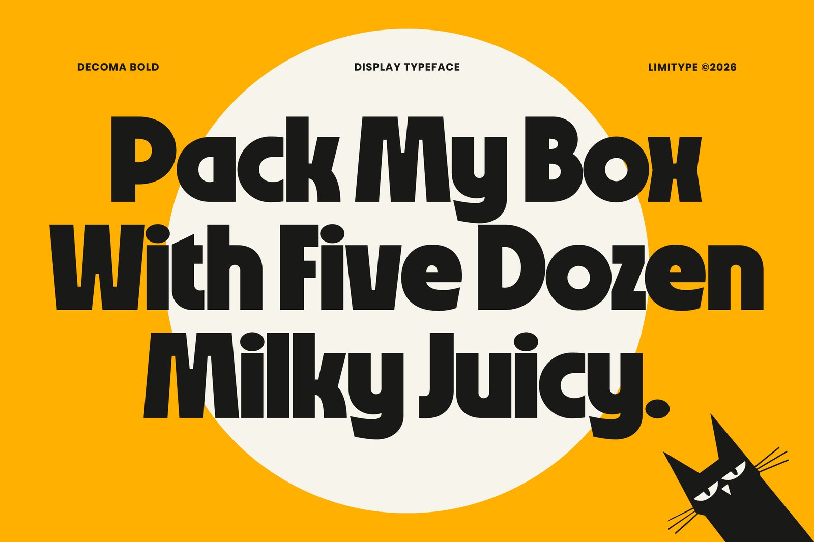Decoma - Bold Geometric Font