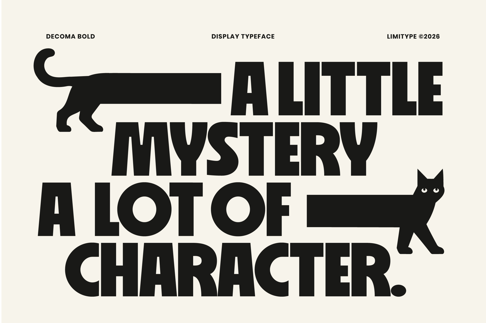 Decoma - Bold Geometric Font