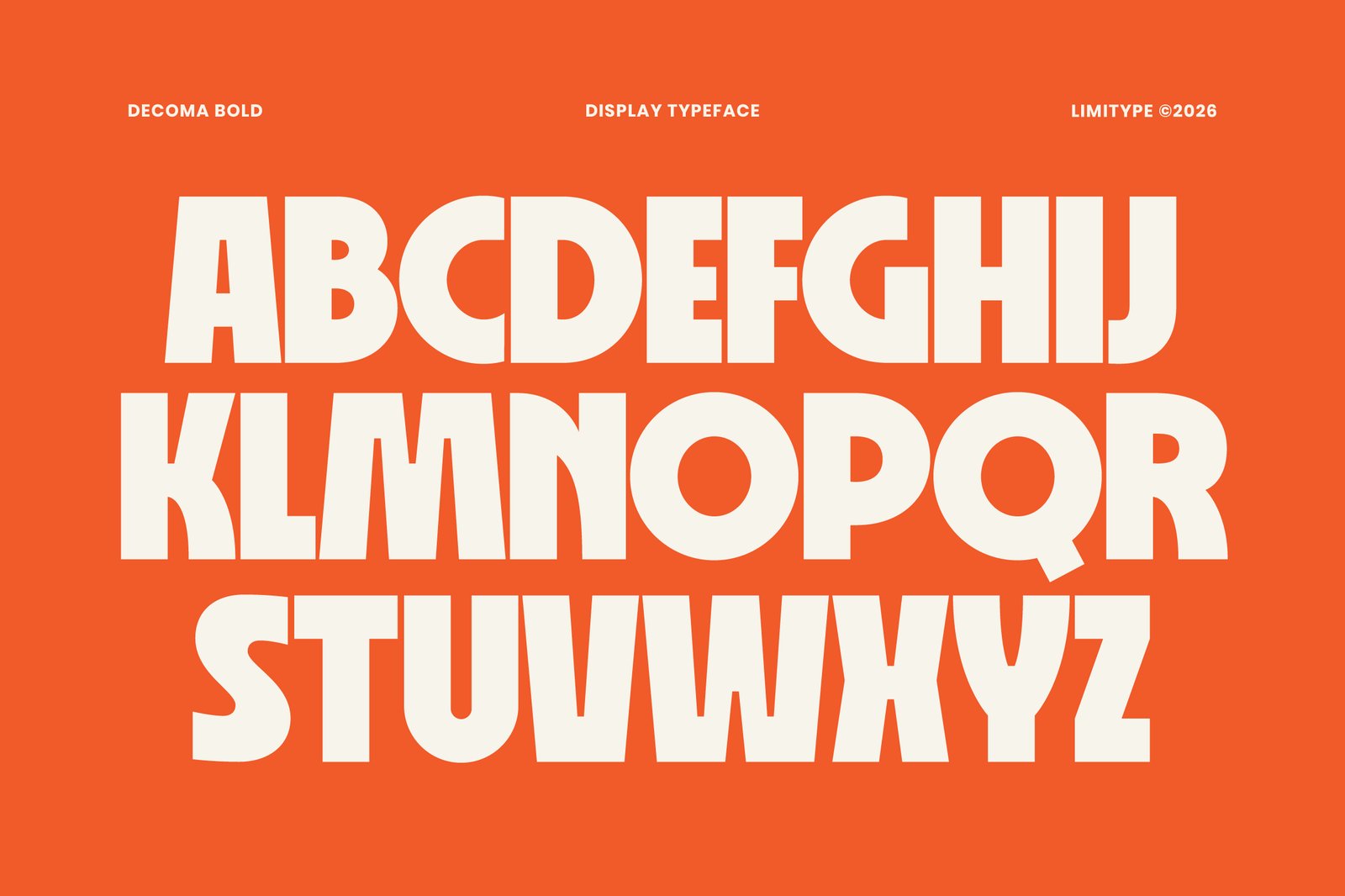 Decoma - Bold Geometric Font