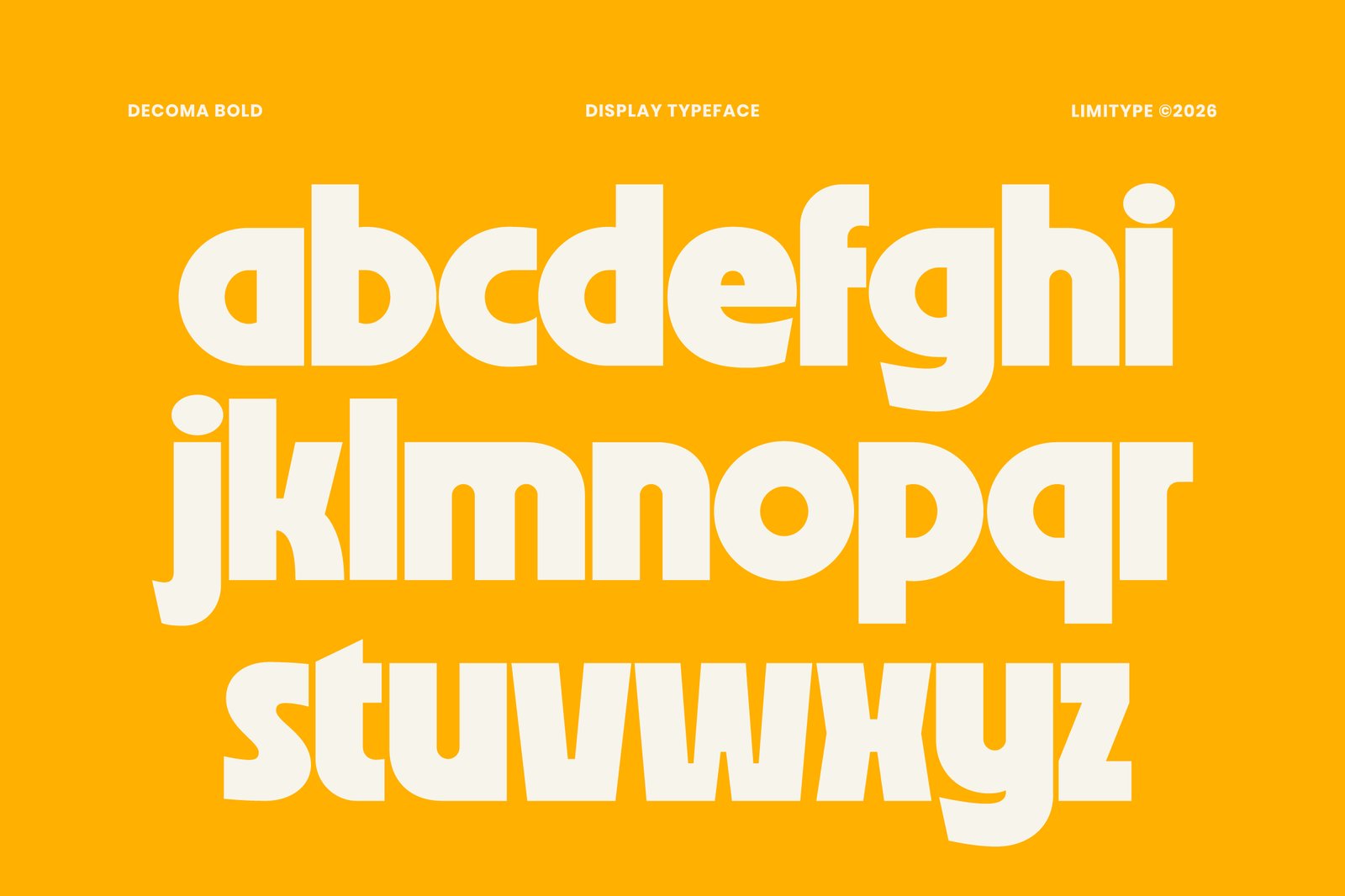 Decoma - Bold Geometric Font