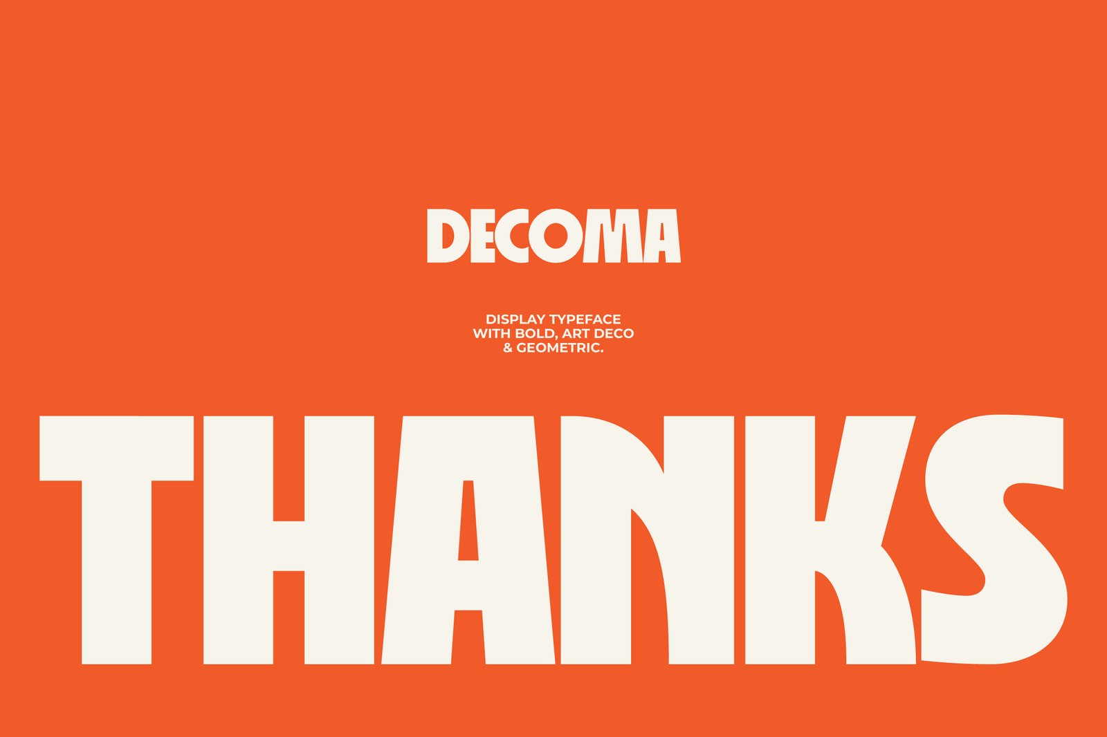 Decoma - Bold Geometric Font