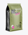 Matte Food Bag Mockup - Half-Side View