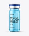 Frosted Glass Medical Ampoule Mockup