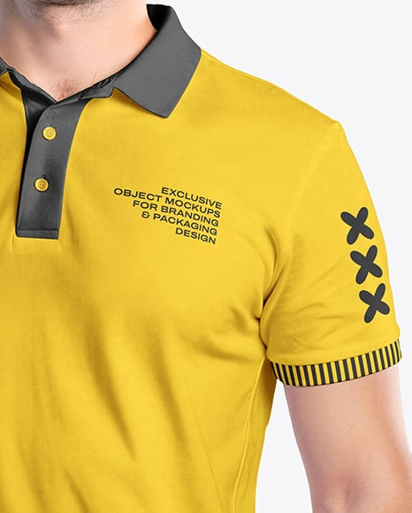 Delivery Man Wearing Polo Shirt and Baseball Cap Holding 5L Water Bottle Mockup