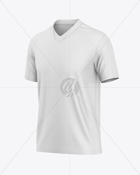 Soccer Jersey Mockup - Half Side View