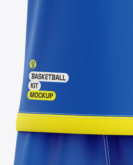 Basketball Kit Mockup - Half Side View