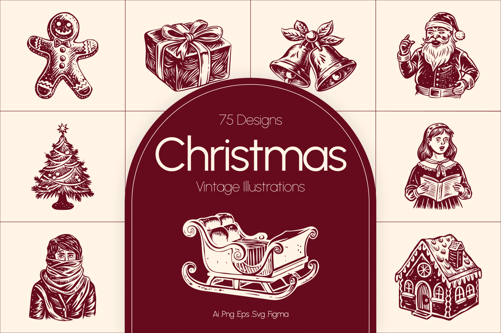 Vintage Christmas Illustrations