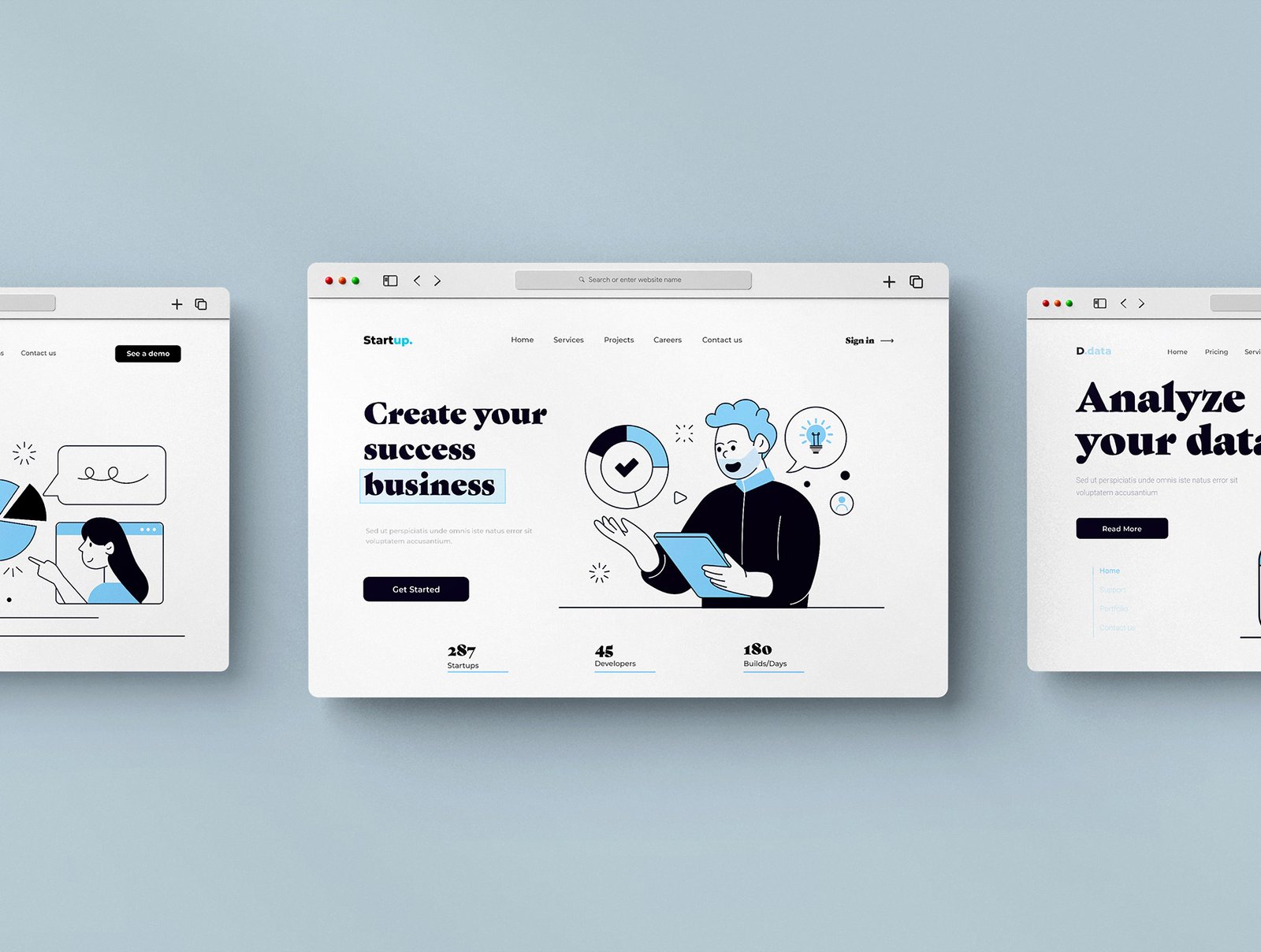 Business &amp; Tech Mega Bundle – 10 Flat Illustration Sets for Modern Digital Design