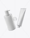 Bottle with Tube Mockup