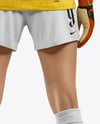 Female Soccer Goalkeeper Wearing Long Sleeve Jersey Mockup