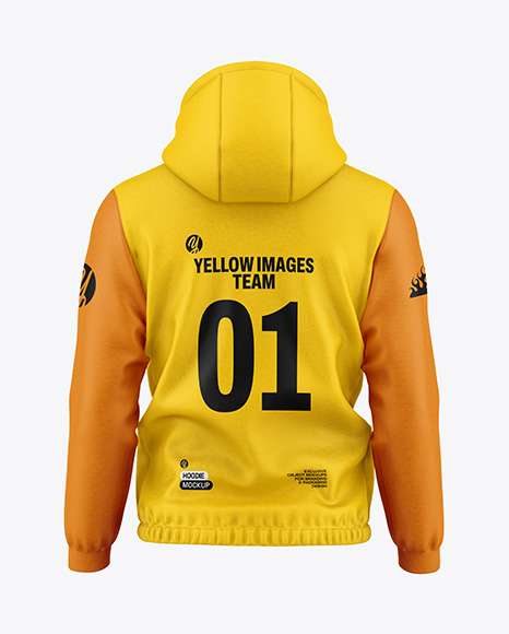 Men's Hoodie Mockup - Back View