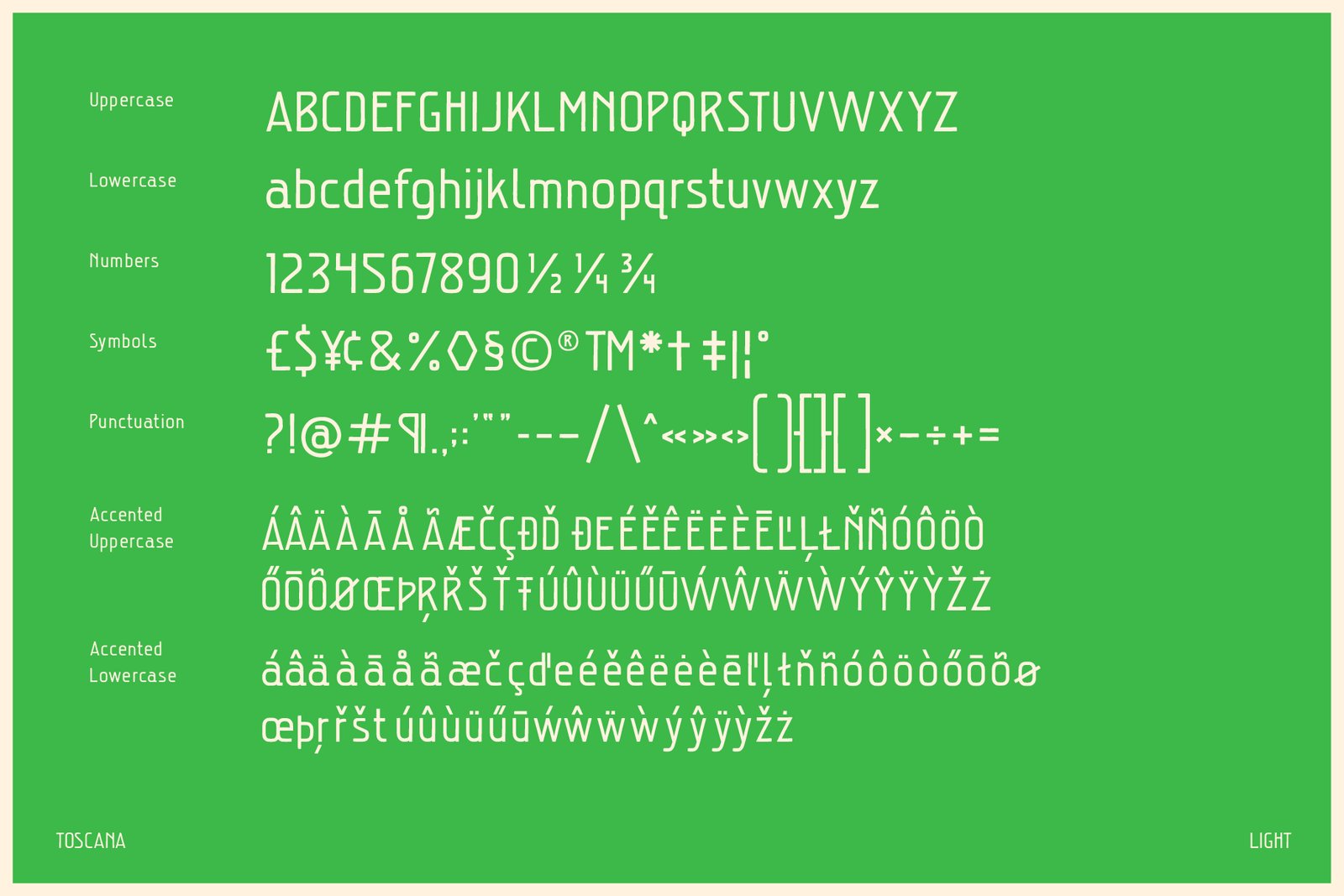 Toscana Font Family
