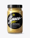 Jar with Dijon Mustard Mockup