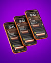 Three iPhone 17 Pro Mockup