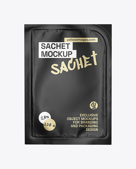 Matte Sachet Mockup