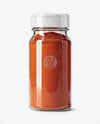 Spice Glass Jar with Sweet Paprika Mockup