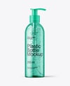 Clear Cosmetic Bottle with Pump Mockup