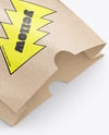 Kraft Paper Bag with French Fries Mockup