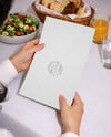Menu in Hands Mockup