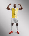 Black Man Wearing Full Soccer Kit Mockup