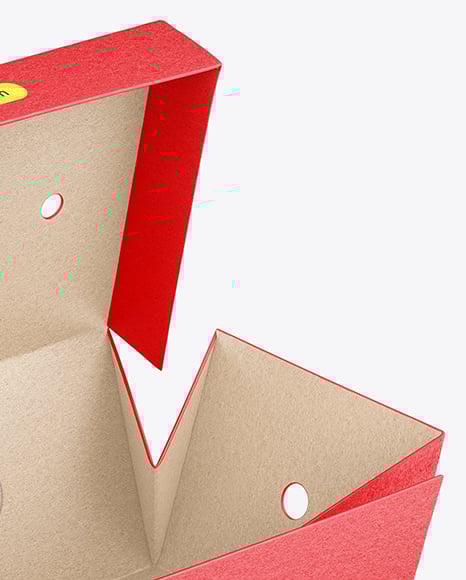 Kraft Paper Food Box Mockup