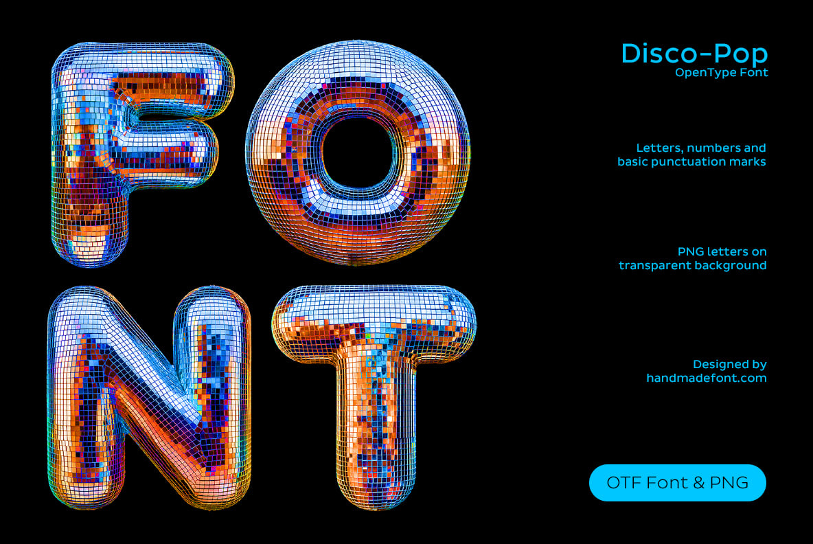 Disco-Pop Font