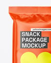 Glossy Snack Package Mockup