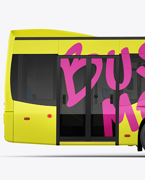 City Bus Mockup - Side View