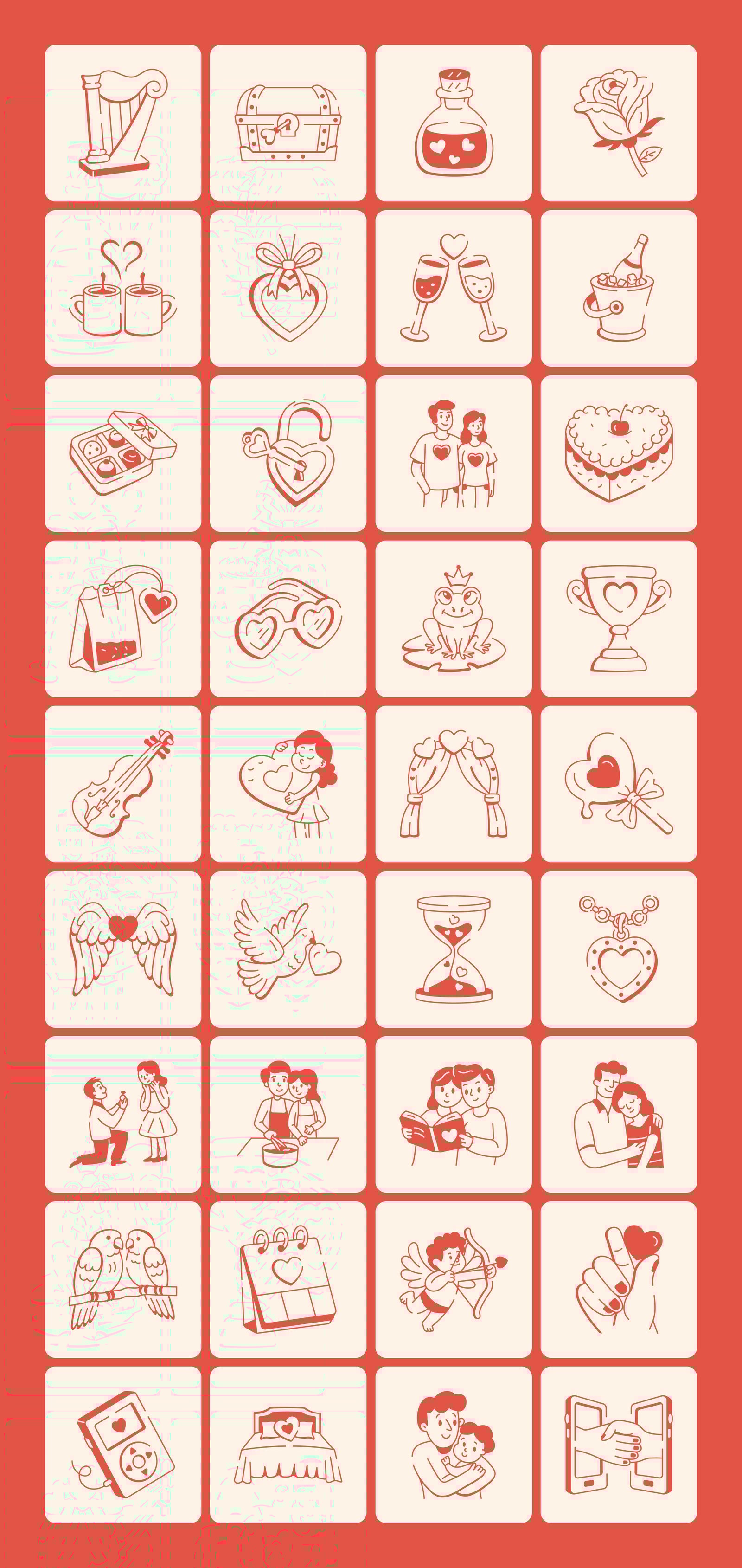 Love Doodles Set