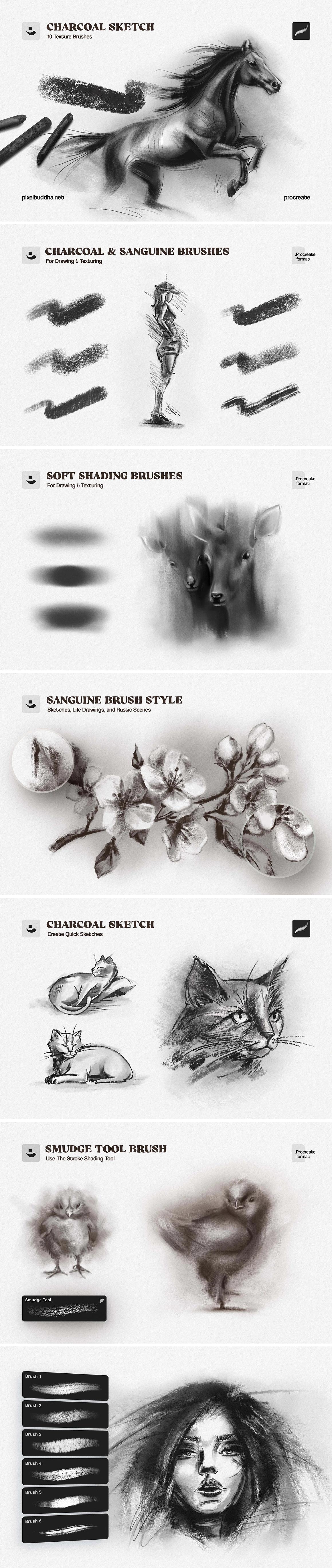 12-in-1 Procreate Brushes Bundle