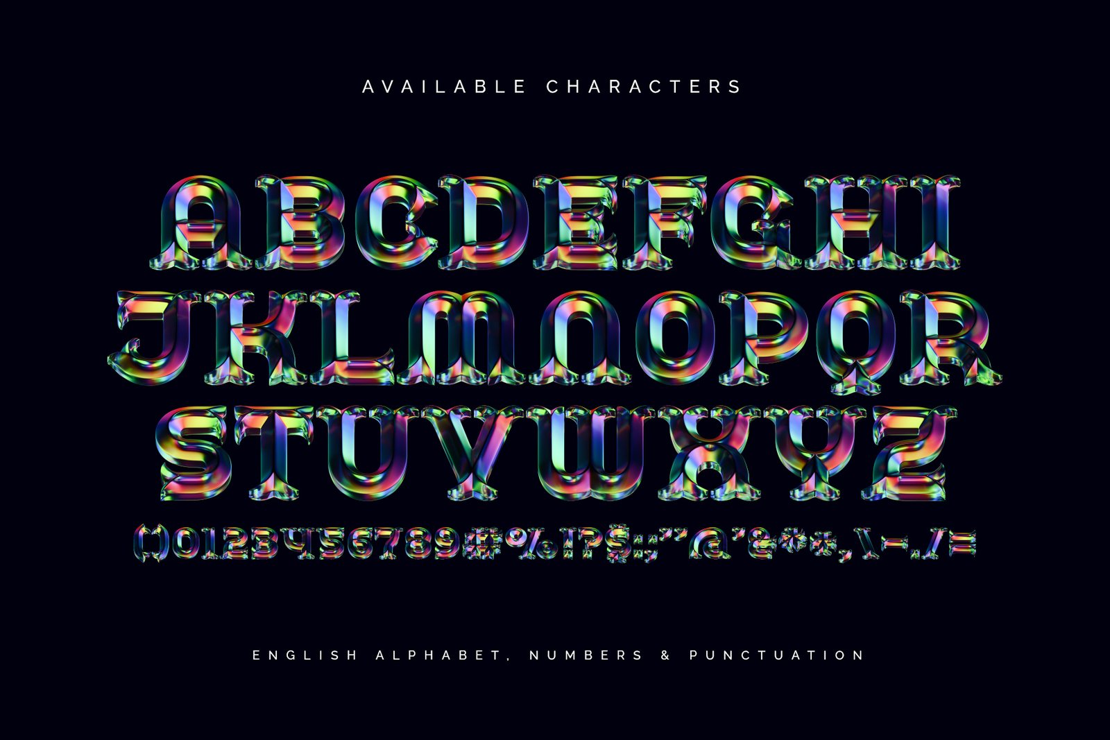 Spectral Halo - Color Bitmap Font