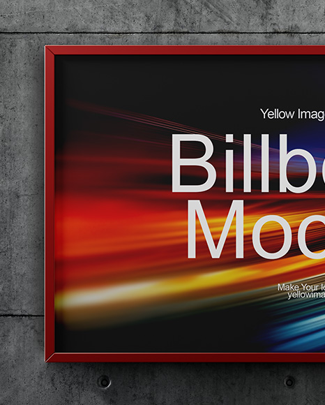Billboard in Underground Passage Mockup