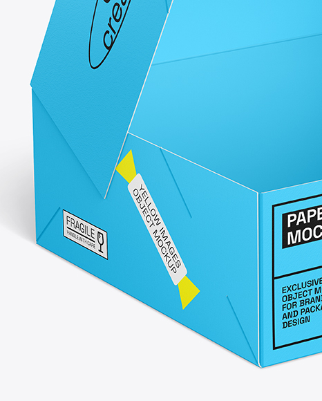 Opened Cake Box Mockup
