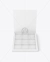 Opened Empty Box for Chocolate Sweets Mockup